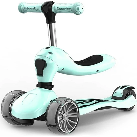 Yu Buyfun 4 Tekerlekli Oturan Çocuk Scooter 1-2-6-8 Yaşında (Yurt Dışından)