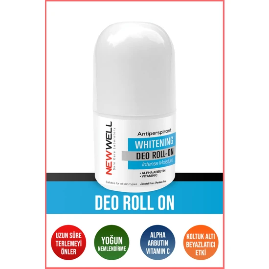 New Well Ter Önleyici Beyazlatıcı Roll-On 50 ml