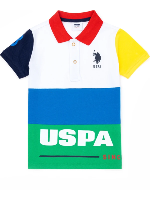 U.S. Polo Assn. Erkek Çocuk Beyaz Tişört 50263458-VR013