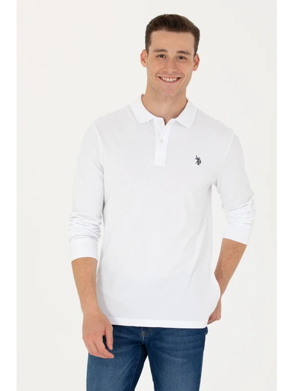 U.S. Polo Assn. Erkek Beyaz Sweatshirt 50269405-VR013