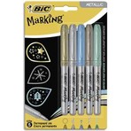 Bic 5'li Metalik Kalıcı Markör- yeşil