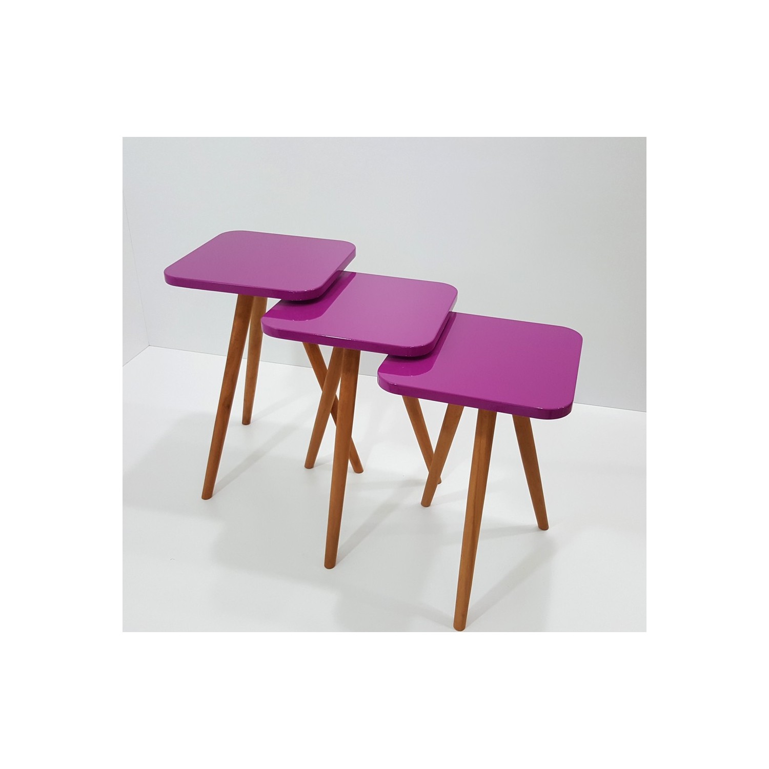 Sanal Mobilya Hitit 3Lü Zigon Sehpa Mor Gm38Ck Fiyatı