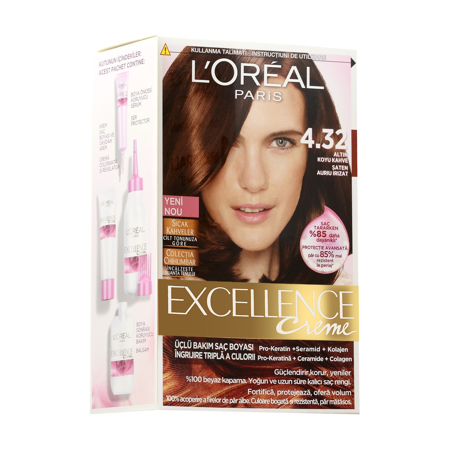 Loreal Paris Excellence 4/32 Altın Koyu Kahve Saç Boyası Fiyatı