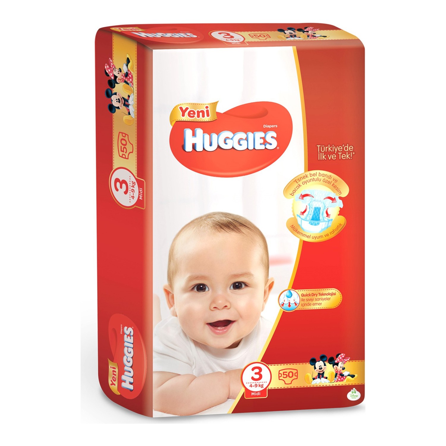 Huggies Bebek Bezi Jumbo Midi 3 Beden 50 Adet Fiyatı