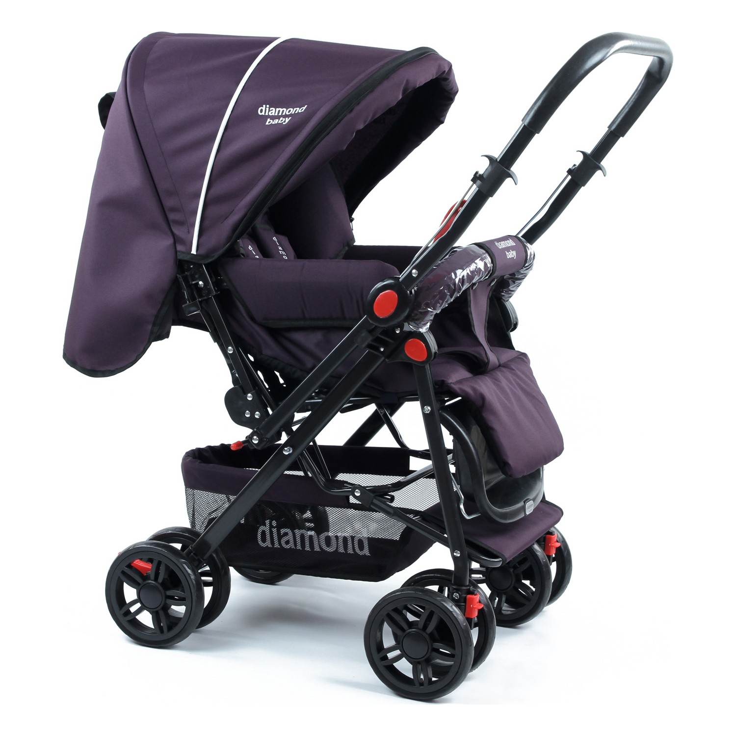 Diamond Baby P101 Çift Yönlü Lüks Bebek Arabası Mor Fiyatı