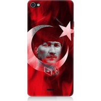 Teknomeg Casper Via V10 Atatürk Ve Bayrak Desenli Silikon Kılıf