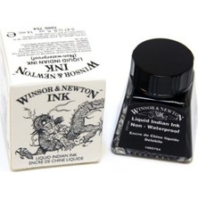 Winsor & Newton Çini Mürekkebi 14Ml - Liquid Indian Ink