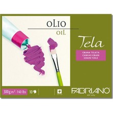 Fabriano Tela Olio, Tual Dokulu Yağlı Boya Blok, 300Gr, - Gt/Cg - 18X24Cm