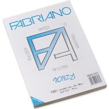 Fabriano Schizzi Classico Natural Dokulu Eskiz Bloknot, Üst Kenarından Yapışkanlı 90Gr., 29,7X42Cm
