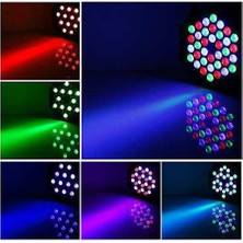 Ferled led Par Rgb 18X3 Lazer Işık Disko, Sahne Aydınlatma Dj Parti Işık