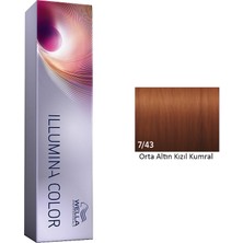 Wella İllumina 7.43 Orta Kızıl Altın Kumral Saç Boyası 60ml
