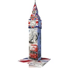 Ravensburger 216 Parça 3D Flag Edition Big Ben Puzzle