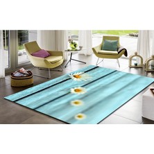 Jungle Papatyalı Dekoratif Halı