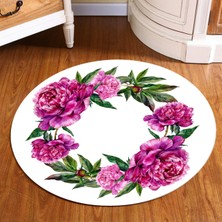 Jungle Pavlio Yuvarlak Dekoratif Halı