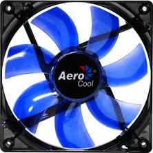 Aerocool "Lightning" 12cm Mavi Ledli Sessiz Kasa Fanı(AE-CFLG120BL)