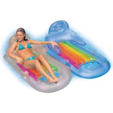 intex 160 x 85 cm Bardaklı Sultan Deniz Yatağı Renkli Şeffaf Tasarım ile Eğlenceli Yaz Günleri