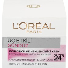 L'Oréal Paris Dermo Expertise Hassas Ciltler İçin 3 Etkili Günlük Bakım Kremi 50 Ml