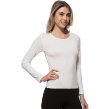 Özkan Kadın Bisiklet Yaka Uzun Kollu Fanila 7124