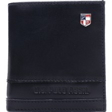 U.S. Polo Assn. Hakiki Deri Erkek Cüzdan Siyah 7619