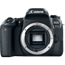 Canon EOS 77D + 18-55mm + 55-250mm + Hafıza Kartı + Çanta