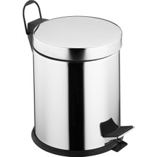 Doğuş Peluş Halı Metal Pedallı Çöp Kovası - 5 lt