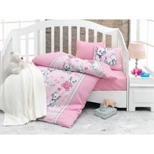 Cotton Box Bebek Nevresim Takımı - Miyav Pembe