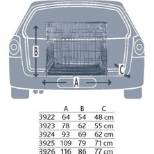 Trixie Köpek Taşıma Kafesi,93x69x62cm