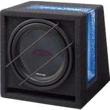 Alpine Sbg-844Br 20Cm Kutu 120W, Bass Reflex (Mavı Işıklı) Subwoofer 120 Watt Rms