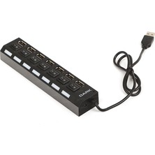 Dark 7 Port Anahtarlı Usb Çoklayıcı Hub (USB 2.0) (DK-AC-USB272)