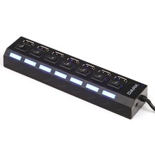 Dark 7 Port Anahtarlı Usb Çoklayıcı Hub (USB 2.0) (DK-AC-USB272)