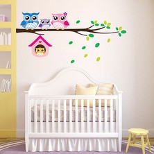 BigWall Baykuşlar Ve Dallar Duvar Stickerı Wall Sticker Owl