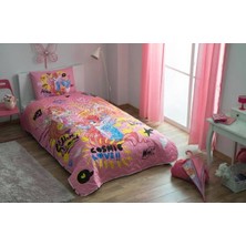 Taç Lisanslı Winx Flower Yatak Örtüsü Seti