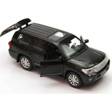 Vardem Sesli ve Işıklı 1:32 Toyota Land Cruiser Çek Bırak Araba (Siyah)