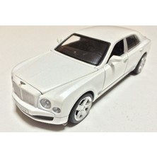 Vardem Oyuncak Bentley 1:32 Beyaz Çek Bırak Metal Araba (Sesli Işıklı)