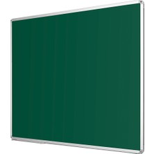 Penguen 90 cm  x 120 cm  Alüminyum Çerçeve Duvara Monte Yeşil Tahta (Tebeşir Tahtası)