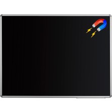 Penguen 100  cm  x 140 cm  Alüminyum Çerçeve Duvara Monte Manyetik Kara Tahta (Tebeşir Tahtası)