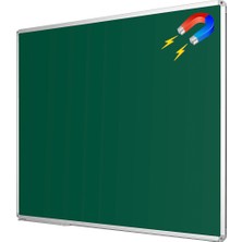 Penguen 40  cm  x 60 cm  Alüminyum Çerçeve Duvara Monte Manyetik Yeşil Tahta (Tebeşir Tahtası)