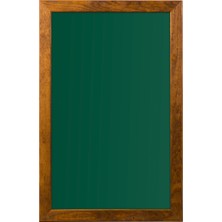 Penguen 120 cm  x 200 cm  Doğal Ahşap Çerçeve Duvara Monte Yeşil Tahta (Tebeşir Tahtası)