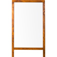 Penguen 50 cm x 90 cm Çatı Tipi Çift Yüzlü Menü Tahtası  Beyaz
