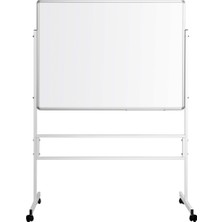 Penguen 120 cm x 140 cm Mobil Ayaklı Tek Yüzlü Laminat Yazı Tahtası Beyaz (Brifing Tahtası)