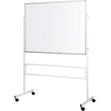 Penguen 120 cm x 140 cm Mobil Ayaklı Tek Yüzlü Laminat Yazı Tahtası Beyaz (Brifing Tahtası)