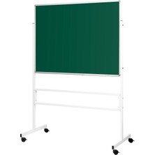 Penguen 90 cm x 120 cm Mobil Ayaklı Tek Yüzlü Yeşil Tahta (Brifing Tahtası, Tebeşir Tahtası)