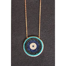 Bella Gloria Sosyete Gözü Rose Gümüş Kolye (Tgk0112)