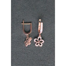 Bella Gloria Çiçek Gümüş Küpe (Tgp0063)