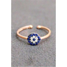 Bella Gloria Nazarlı Rose Gümüş Yüzük (Tgy0033)