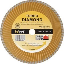 Wert 2712-230 Turbo Kanallı Elmas Testere (230Mm)