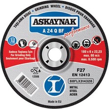 Askaynak 180 X 8 METAL TAŞLAMA PERFORMANCE