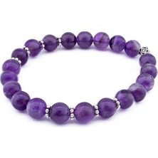 RD Ekoavm Ametist Doğal Taş Bileklik