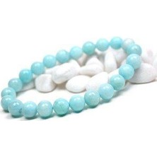 RD Ekoavm Mavi Amazonit Taşı Doğal Taş Bileklik