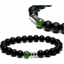 RD Ekoavm Yeşil Kuvars Mat Oniks Erkek Bileklik